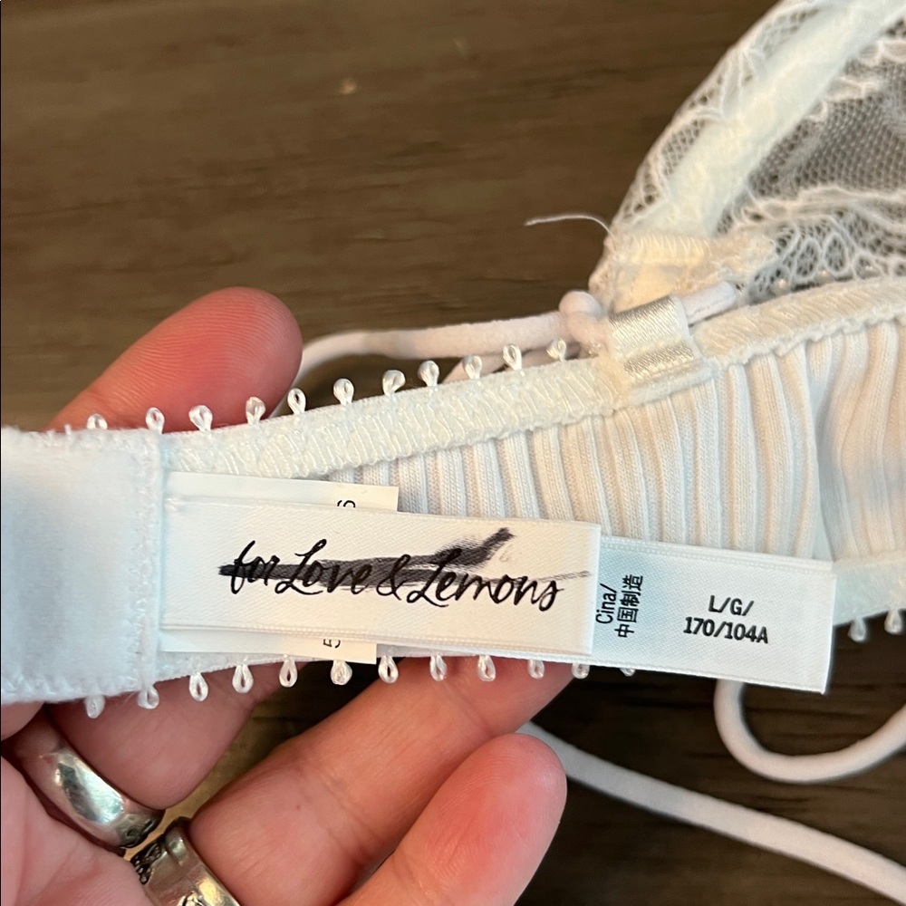 FOR LOVE AND LEMONS DAHLIA WHITE CORSET/BUSTIER LARGE - Picture 13 of 16